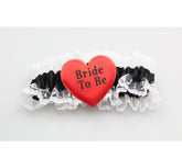 Love In Leather Bride to Be Sexy Leg Garter White Fishnet and Thigh Highs